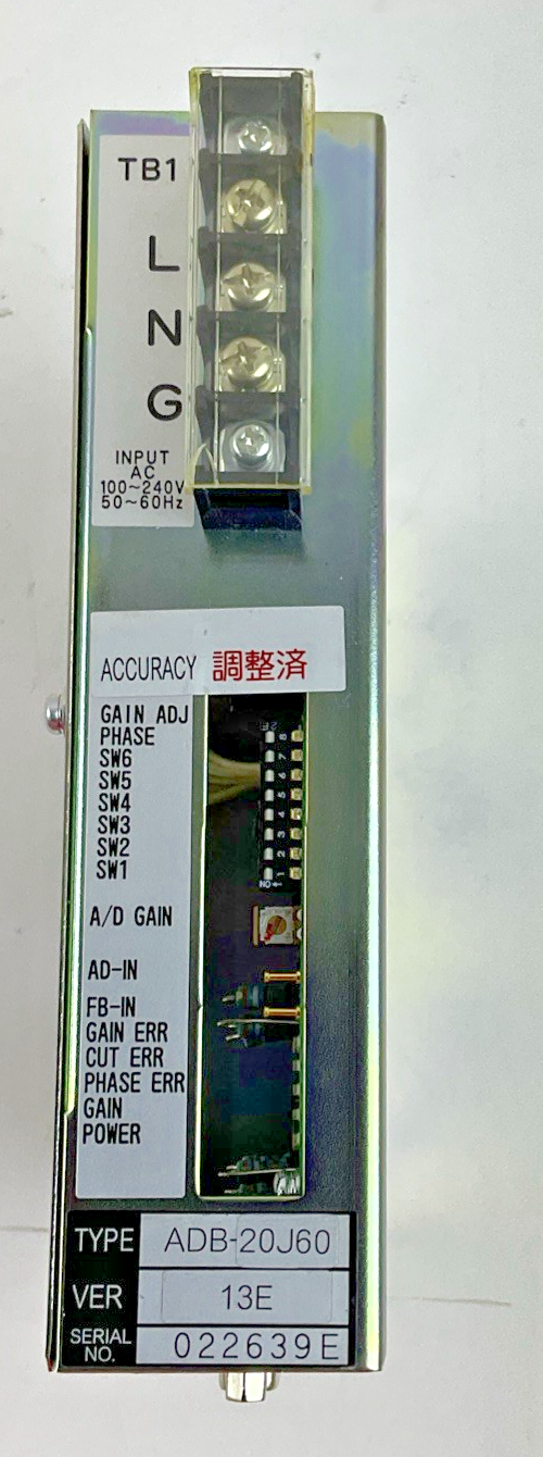 MITSUBISHI ADB-20J60 A/D CONVERTER 50-60HZ 240V 0.4A VER.13E