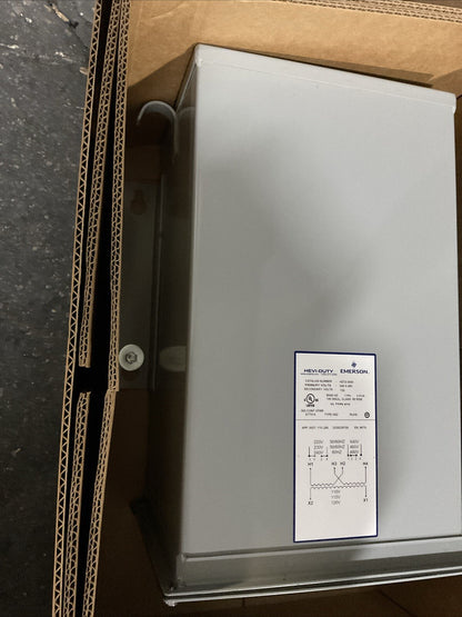 EMERSON HEVI-DUTY HZ12-3000 TRANSFORMER PRI VOLTS 240X180 SEC VOLTS 120 1PH 3KVA