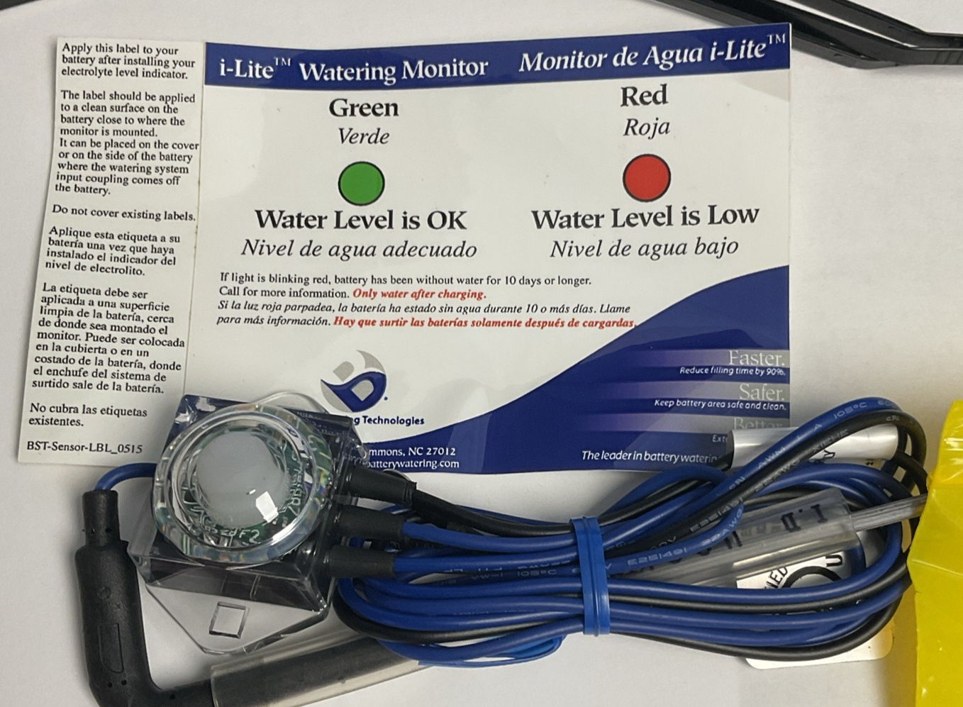 BATTERY WATERING TECH BSVA1000 I-LINE MONITOR