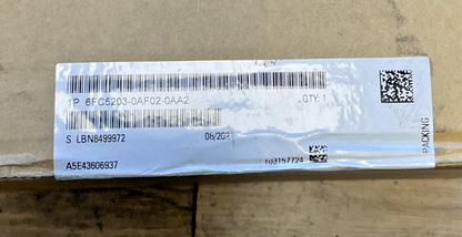 SIEMENS 6FC5203-0AF03-0AA2 CONTROL PANELFRONT
