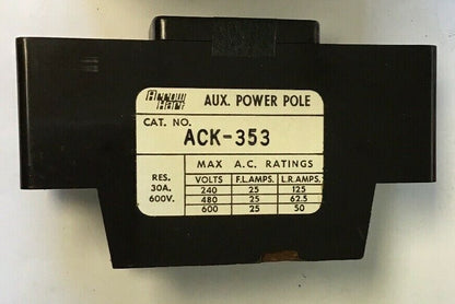 ARROW HART ACK-353 INDUSTRIAL CONTROL 25AMP 600VAC