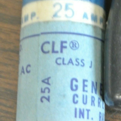 BOX of 3 / GENERAL ELECTRIC GF8B25 TYPE CLF CLASS J FUSE 25A / 600V NEW SURPLUS