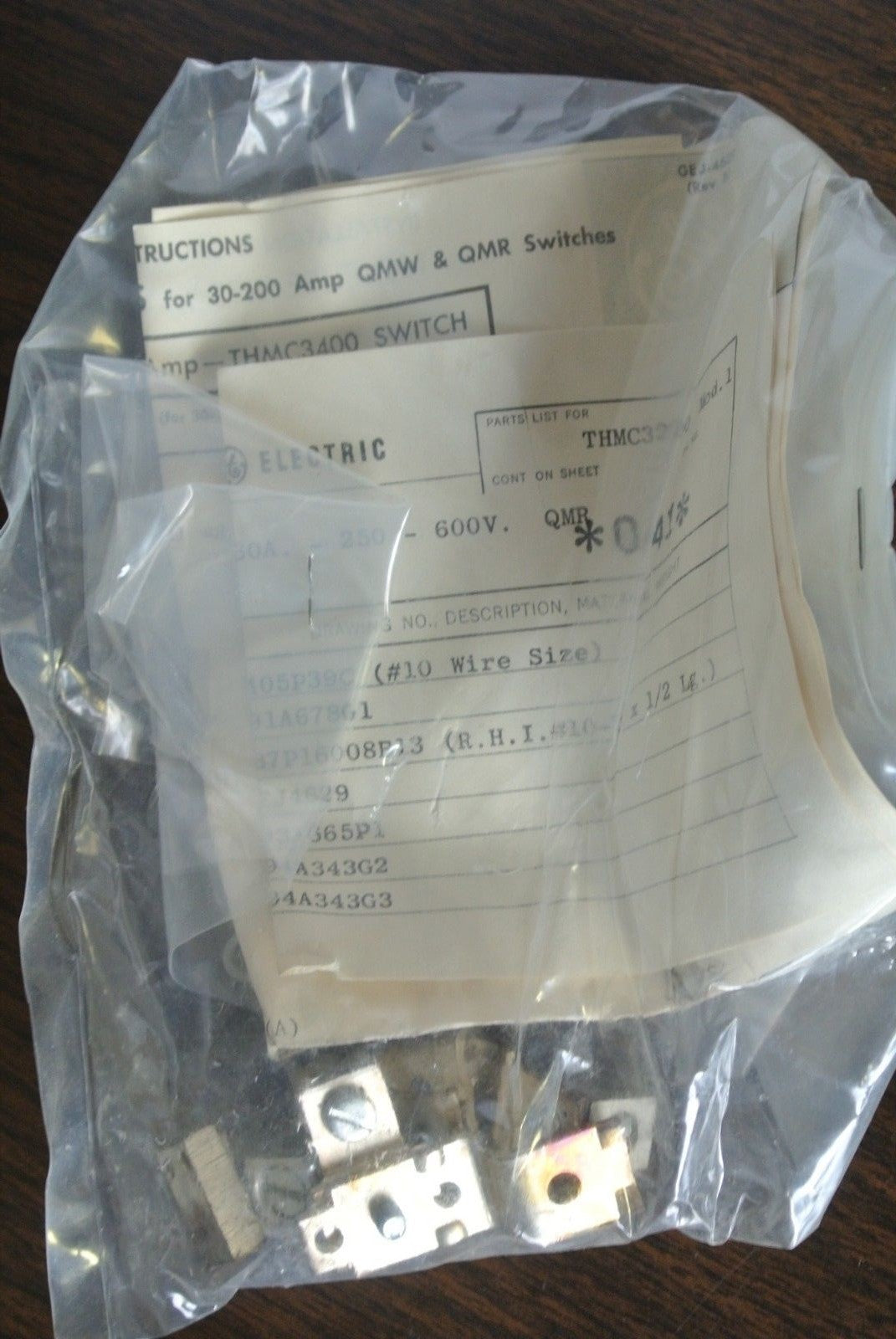 GE / GENERAL ELECTRIC CR208X120A FUSE CLIP KIT - 600V - NO FUSE - NEW SURPLUS