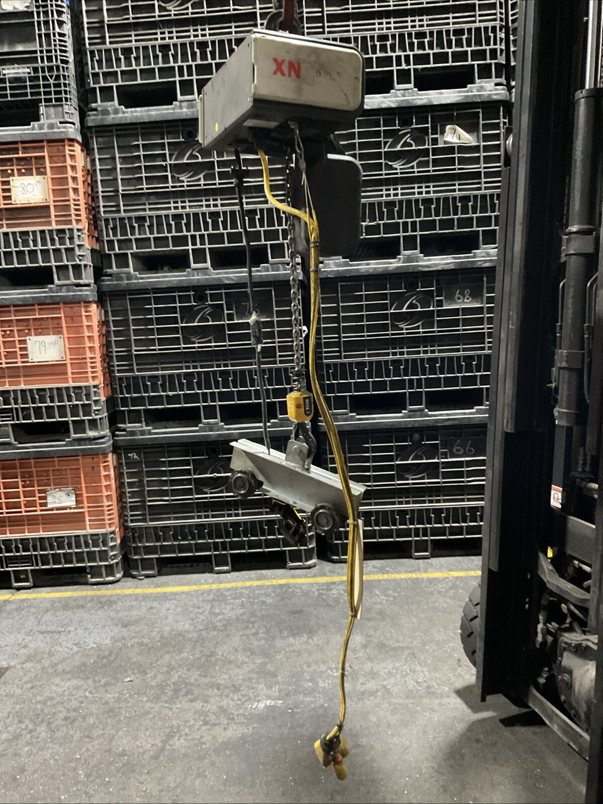KONECRANES XN10100012T16S1C 1 TON HOIST 16FPM 1.4HP 2.1A 460V 3PH 60HZ NEMA 3R