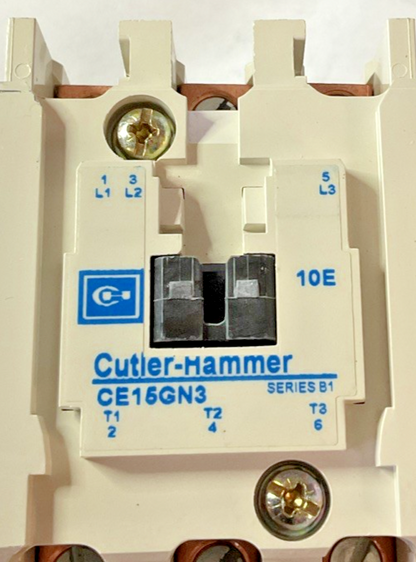 CUTLER HAMMER CE15GNS3AB CONTACTOR SIZE G 3POLE 460V 37A 50/60HZ