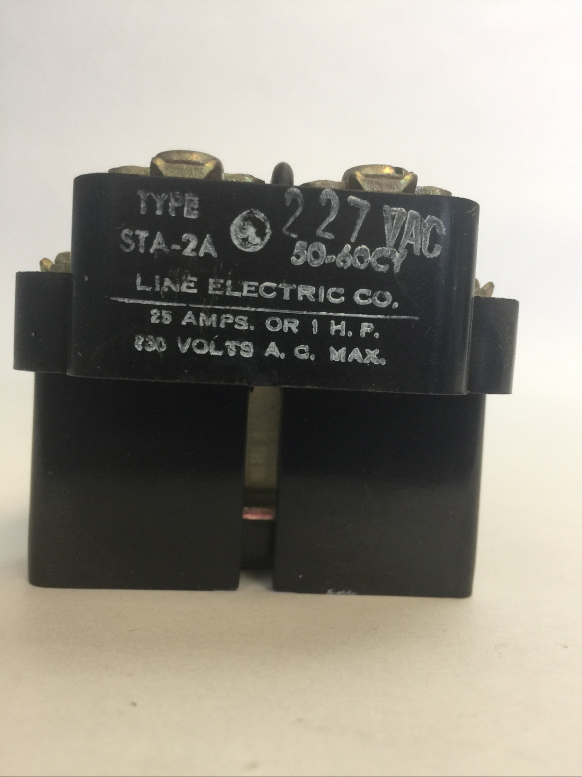 LINE ELECTRIC STA-2A RELAY 25AMP 1HP 227VAC 50-60CY