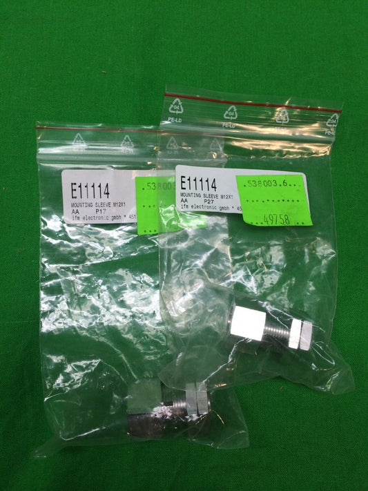 *LOT OF 2* NEW IFM E11114 MOUNTING SLEEVES