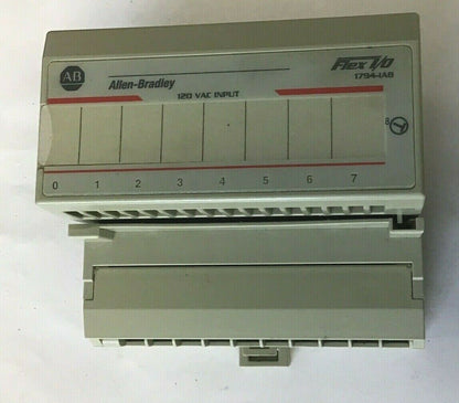 ALLEN BRADLEY 1794-IAB FLEX I/O MODULE 120VAC W/1794-TBN/A TERMINAL BLOCK 230VAC