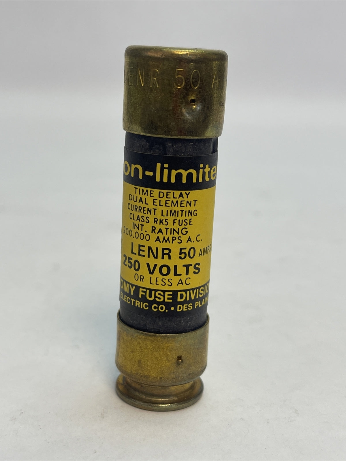 ECONOMY LENR 50 ECON-LIMITER TIME DELAY CLASS RK5 FUSE 50A 250VAC (BOX OF 10)