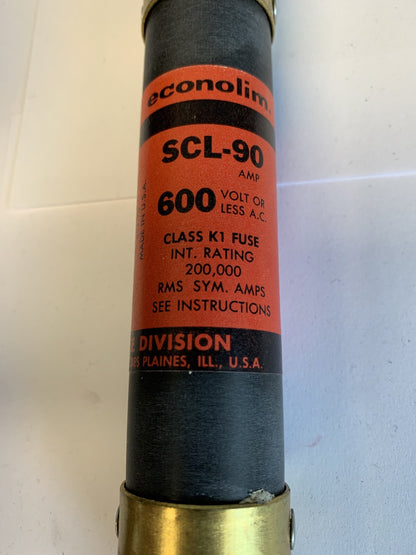 Economy Fuse SCL90 90A 600V Fuse