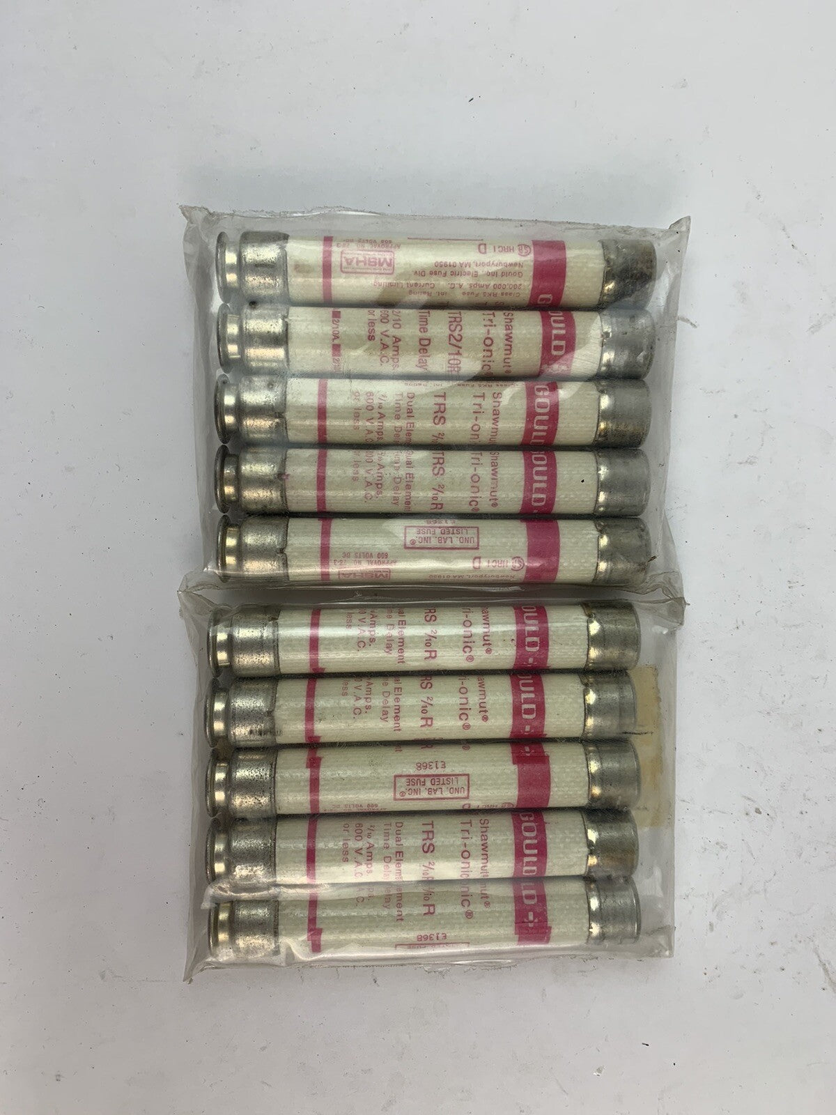 Gould Shawmut Tri-Onic TRS2/10 2/10A 250V Fuse "Lot of 10"