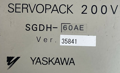 YASKAWA SGDH-60AE SERVOPACK 200V VER. 35841