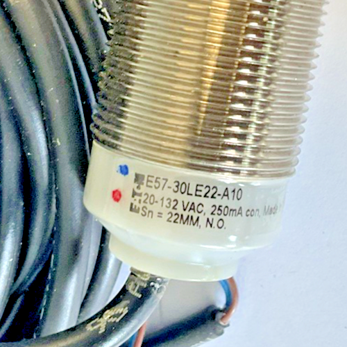 EATON E57-30LE22-A10 INDUCTIVE SENSOR, TUBULAR HOUSING 132VAC 2W 500MA