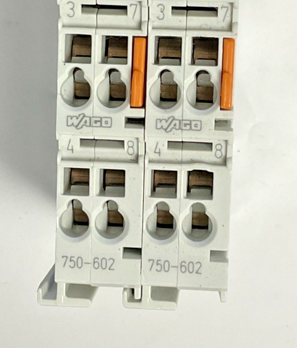 WAGO 750-602 POWER SUPPLY MODULE 24VDC ***LOT OF 2***