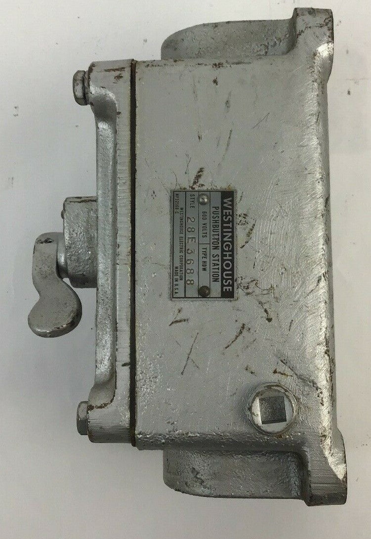 WESTINGHOUSE 28E3688 PUSHBUTTON STATION TYPE HDW 600VOLTS