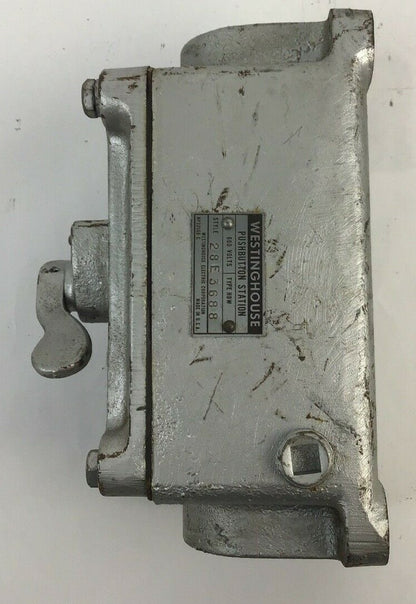WESTINGHOUSE 28E3688 PUSHBUTTON STATION TYPE HDW 600VOLTS