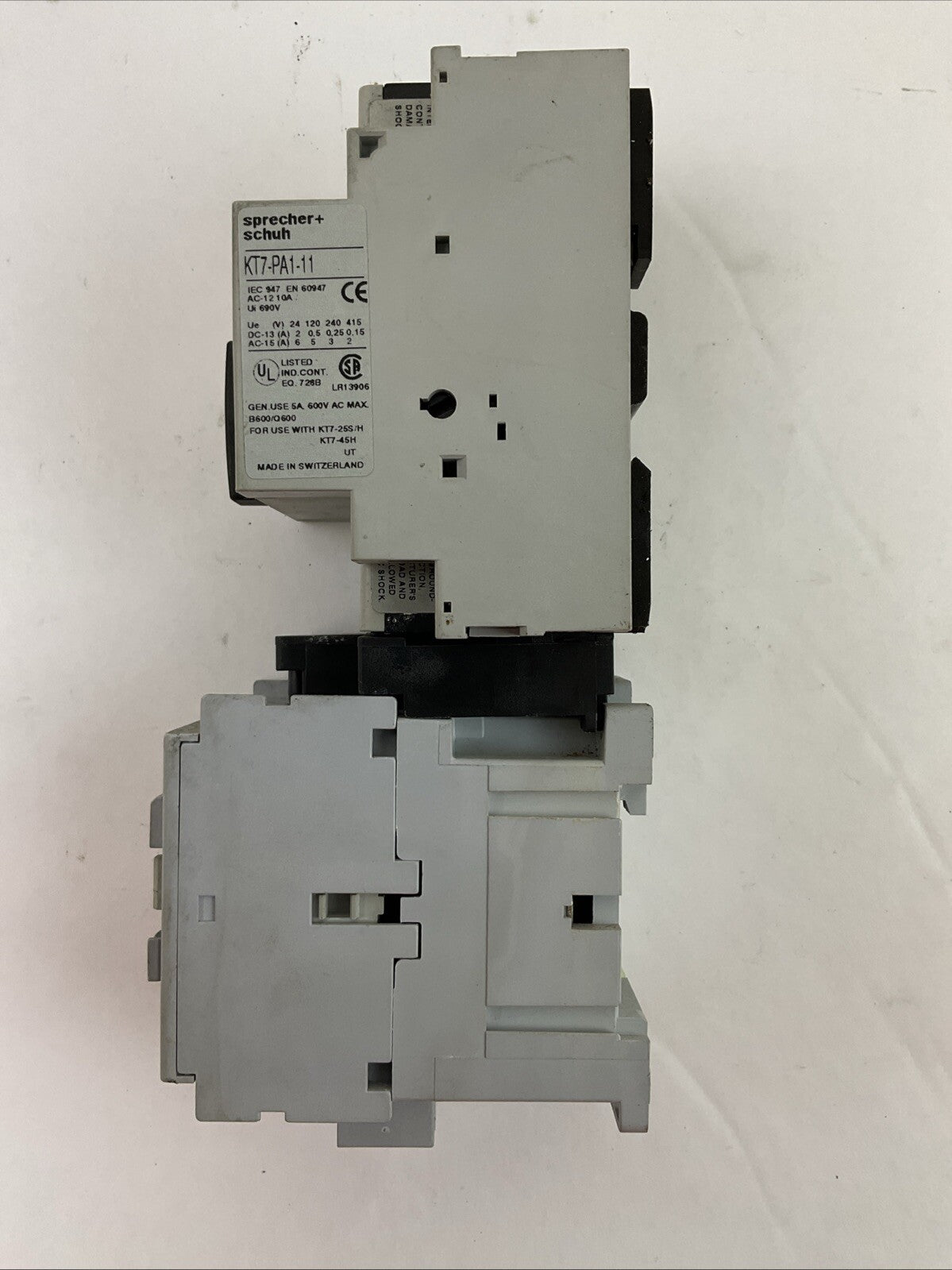SPRECHER+SCHUH KTA7-25S-1.6A CIRCUIT BREAKER 1.0-1.6A CA7-9-10 CONTACTOR 277V