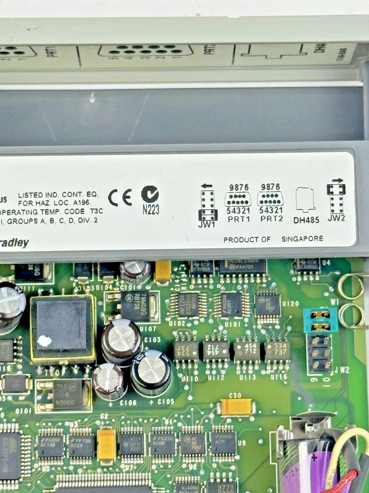 ALLEN-BRADLEY - 1746-BAS SER. C REV. A FRN: 6 - SLC 500 BASIC MODULE