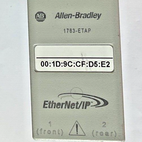 ALLEN BRADLEY 1783-ETAP 3PORT ETHERNET/IP TAP FW:2.002 SER.A
