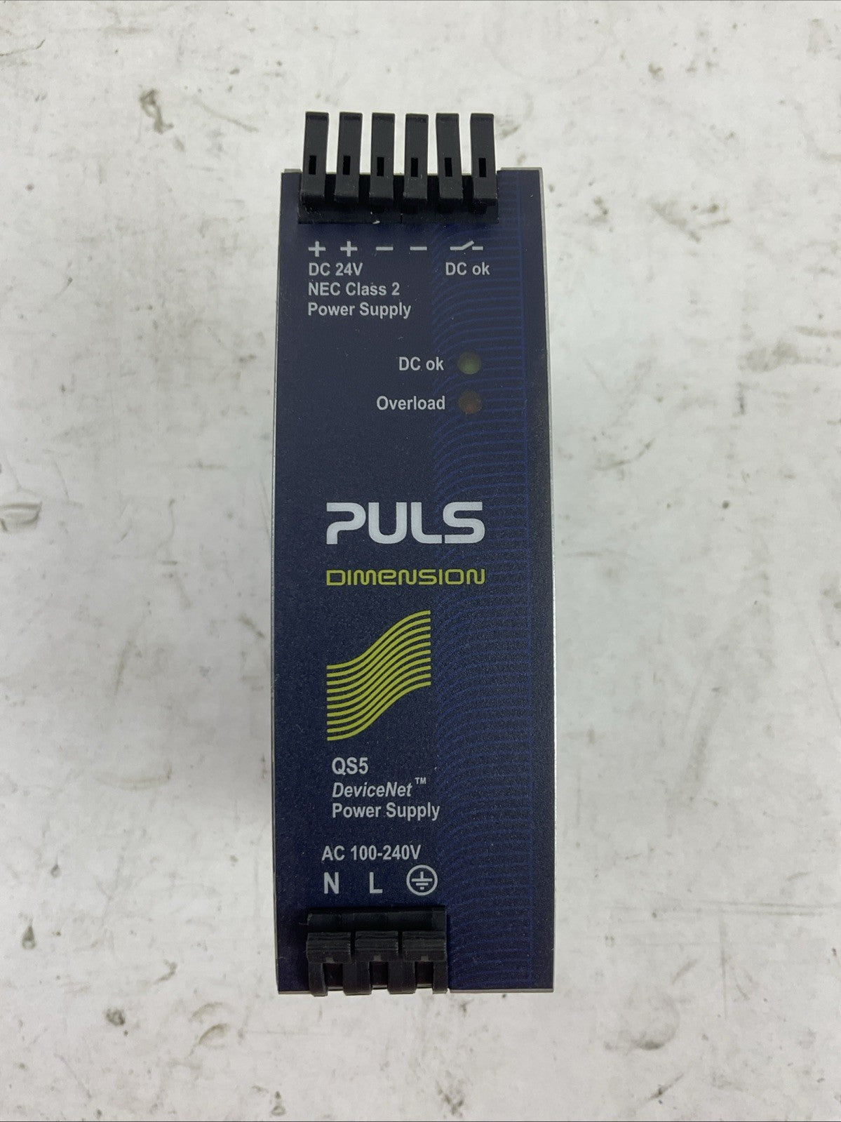 PULS QS5.DNET POWER SUPPLY OUTPUT 24VDC 3.8A INPUT 100-240VAC 110-300VDC