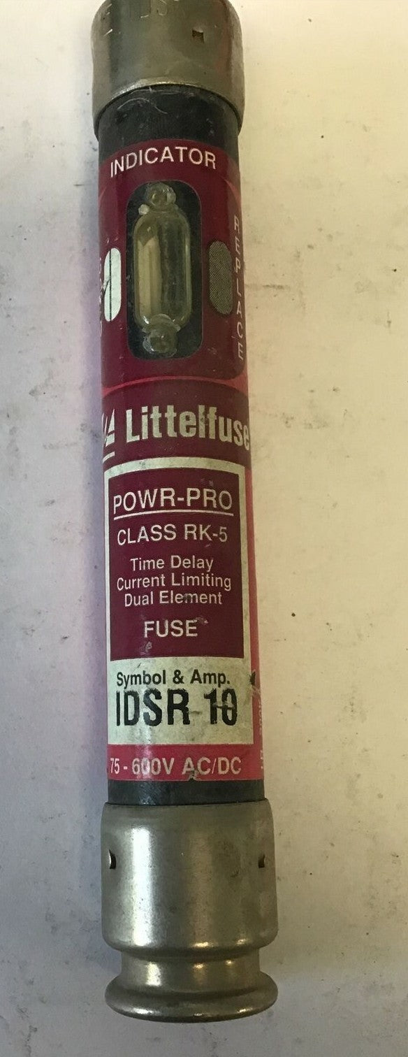 LITTELFUSE IDSR 10 FUSE POWR-PRO RK5 10A 600VAC TIME DELAY  ***LOTOF2***