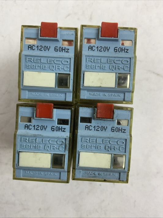 RELECO C9-A41 AC120V 60HZ RELAY (LOT OF 4)