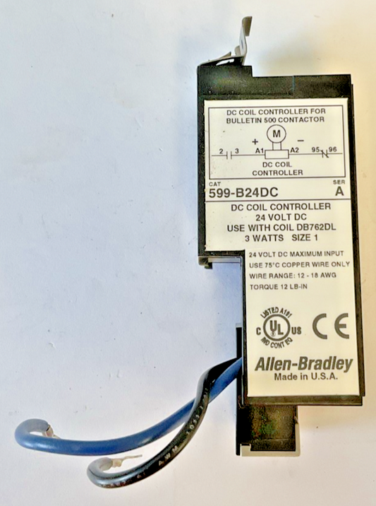 ALLEN BRADLEY 599-B24DC COIL SER.A 24VDC