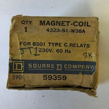 SQUARE D 4323-S1-W38A COIL 240V 60HZ