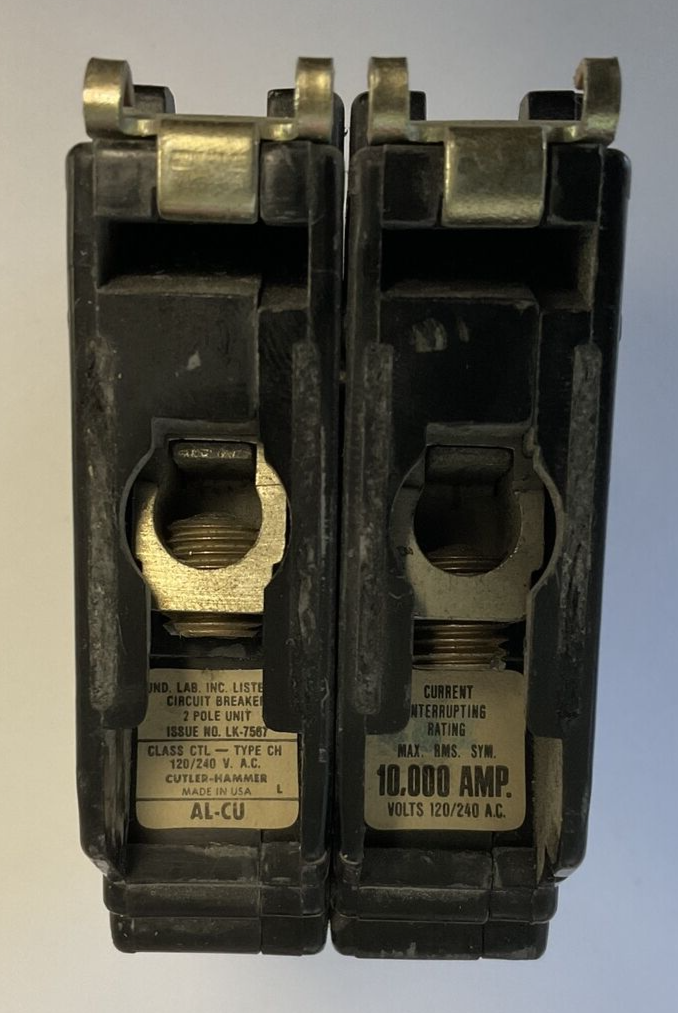 CUTLER HAMMER CH270 CIRCUIT BREAKER 120/240VAC 2POLE CLASS CTL