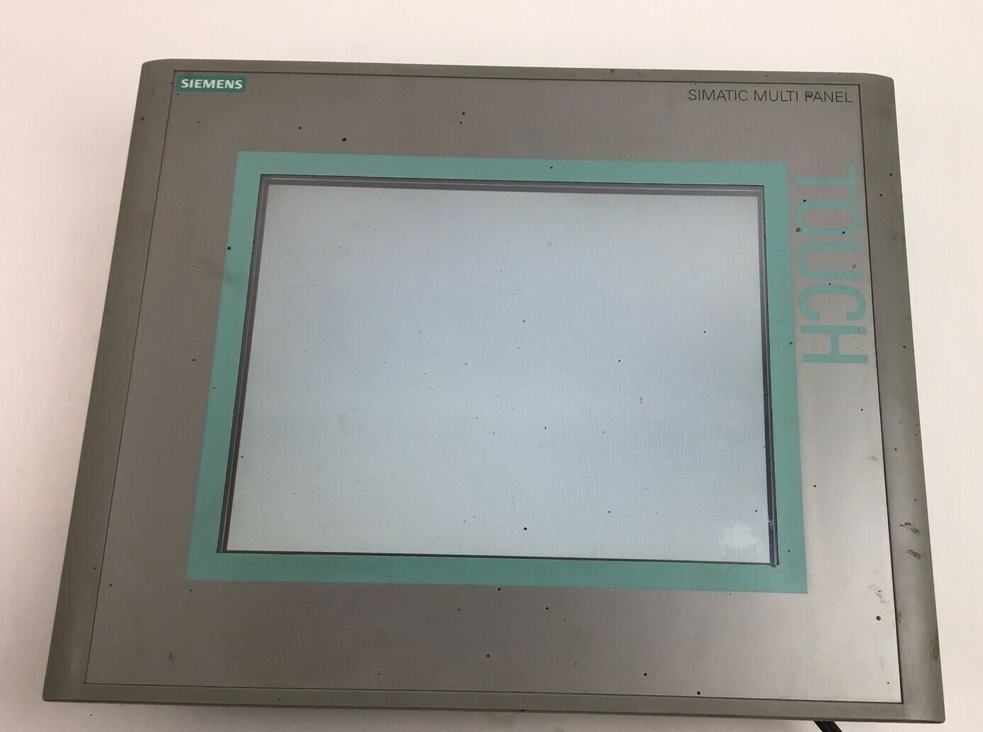 SIEMENS 6AV6 643-0CD01-1AX1 10" TOUCH OPERATOR PANEL INTERFACE *BROKEN PLASTIC*