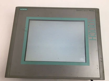 SIEMENS 6AV6 643-0CD01-1AX1 10" TOUCH OPERATOR PANEL INTERFACE *BROKEN PLASTIC*