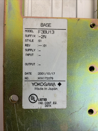 YOKOGAWA F3BU13-2N 13-SLOT PLC MODULE RACK