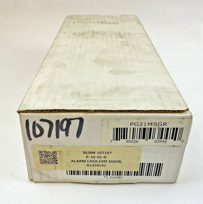 ALARM LOCK PG21MS 80901-2DR NARROW STILE DOOR ALARM SILVER