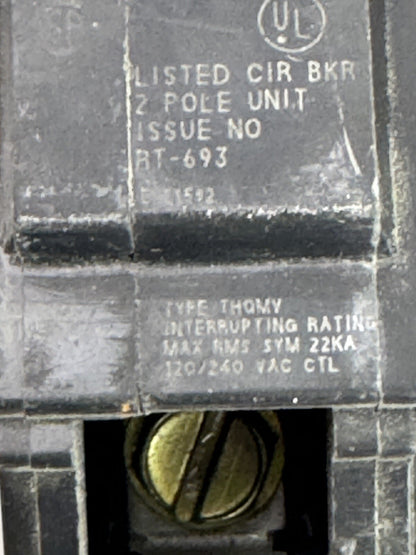 GE - THQMV4200 - CIRCUIT BREAKER (NO POLE TIE) - 2 POLE, 200 A, 240 VAC