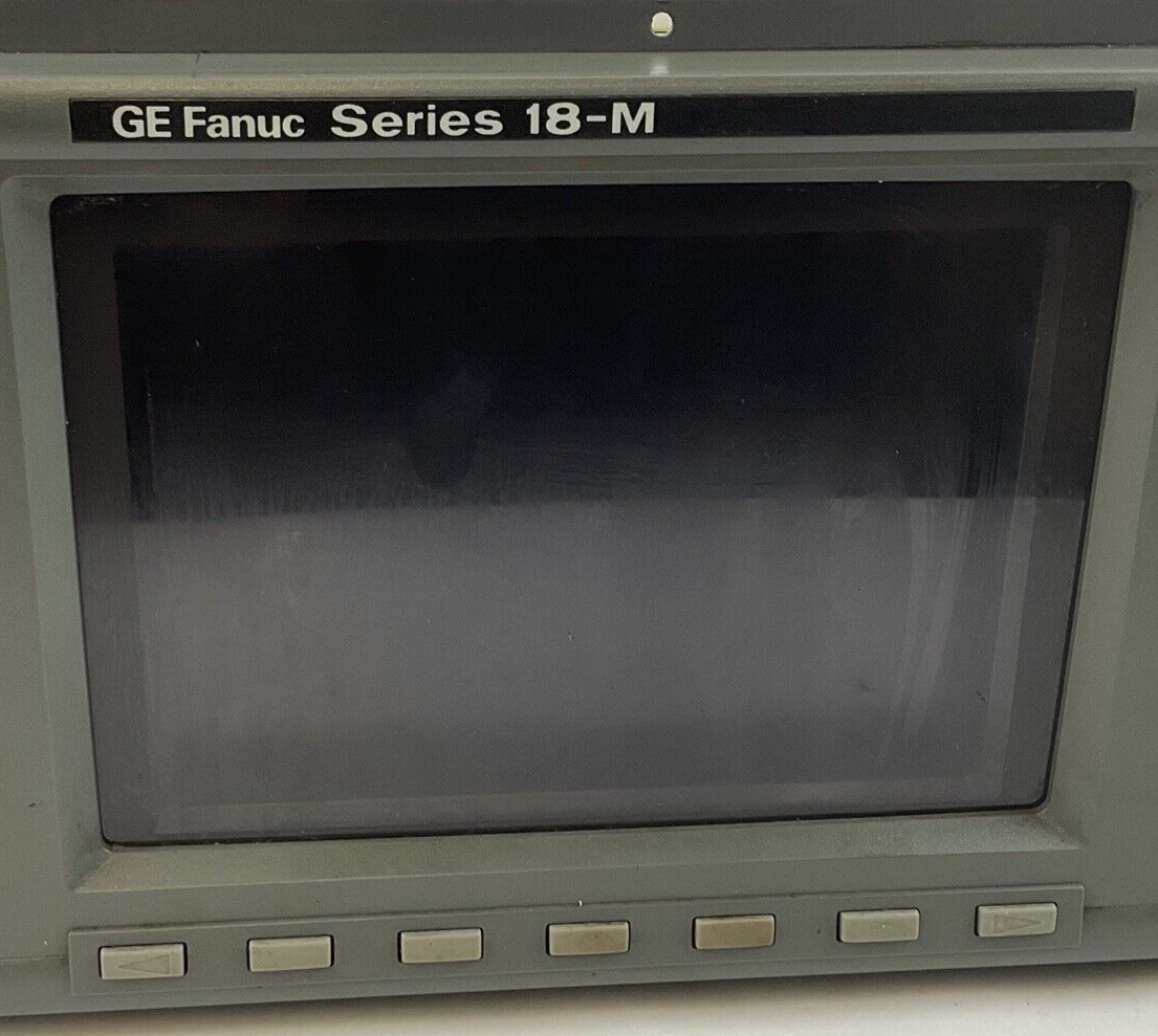 GE FANUC A16L-0001-0095 CRT/MDI UNIT 9" MONITOR WITH CONTROL PANEL
