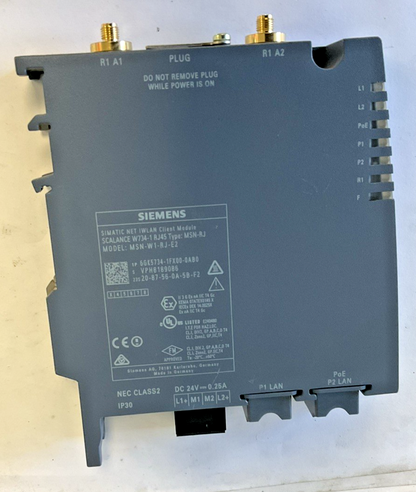 SIEMENS 734-1FX00-0AB0 SCALANCE MODULE W700 24VDC 0.25A