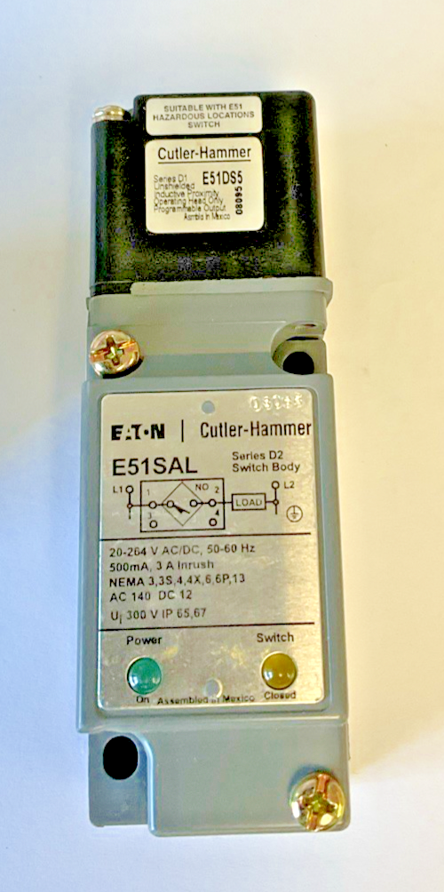 EATON E51ALS5 INDUCTIVE PROXIMITY SENSOR 164VAC/DC 50-60HZ