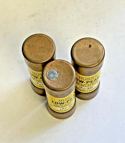 BUSS *LOT OF 3* LPJ-3SP  LOW-PEAK DUAL-ELEMENT TIME DELAY FUSES  3A 600VAC