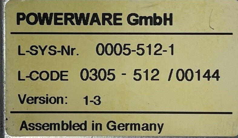 LAMBDA SIRIUS CSF350EQ 24 15.5/15.5G, 15.5/15.5G H99003 POWERWARE GmbH L-SYS-NR.