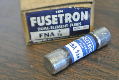 LOT of 7 / BUSS FNA4/10 FUSETRON FUSE / 4/10A / 250V / NEW SURPLUS / FNA-4/10