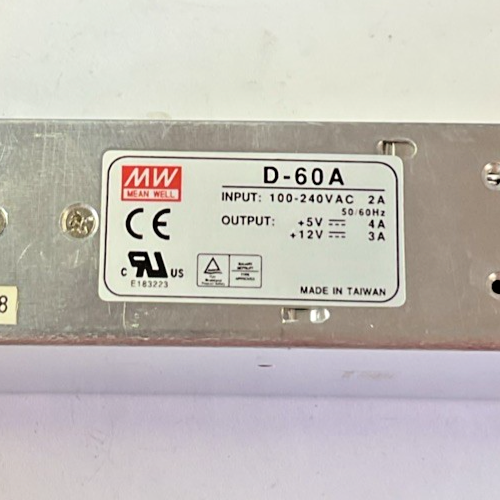 MEAN WELL D-60A POWER SUPPLY 100-240VAC 12VDC