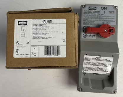 HUBBELL HBLMITL SAFETY SHROUD INTERLOCK 30A 600VAC SER.21