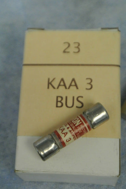 LOT of 23 / BUSSMANN / TRON KAA3 RECTIFIER FUSE / 3A