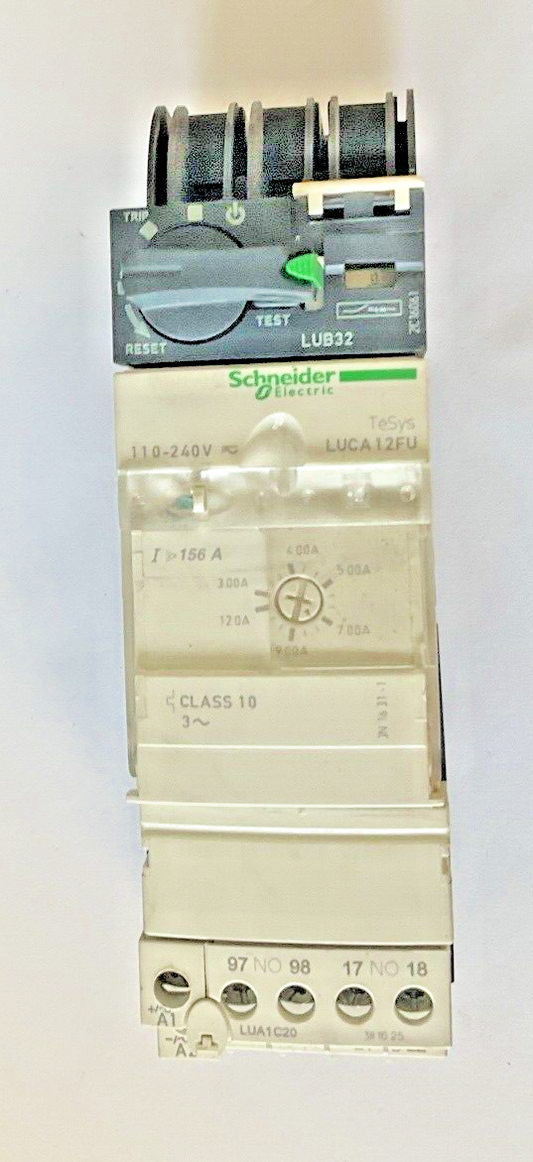 SCHNEIDER ELECTRIC LUCA12FU CONTROLLER 110-120VAC   W/ LUB32 POWER BASE