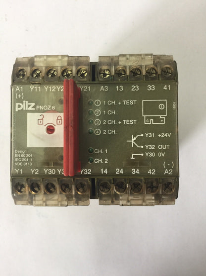 PILZ PNOZ 6 3S/1O SAFETY RELAY 24VDC 4.5W