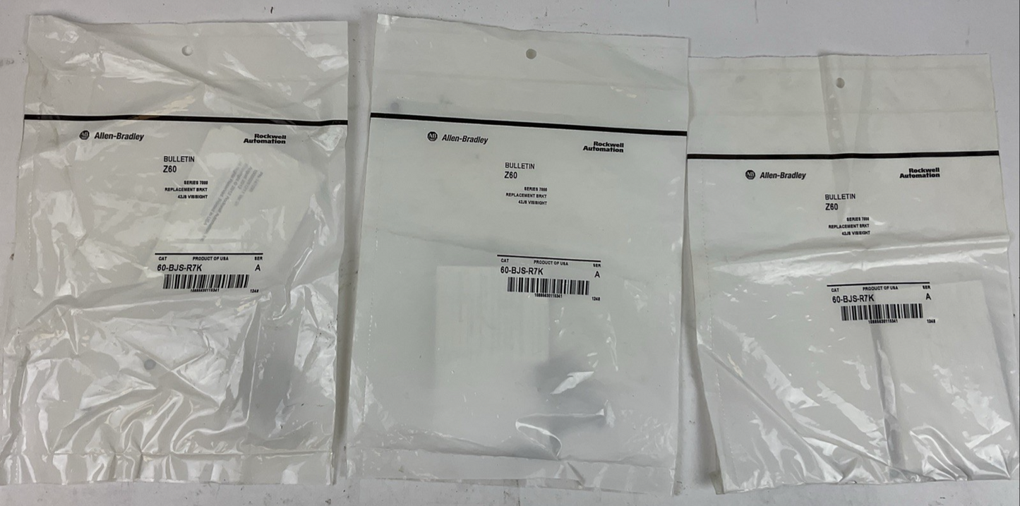ALLEN BRADLEY 60-BJS-R7K SER A SERIES 7000 REPLACEMENT BRKT 42JS (LOT OF 3)