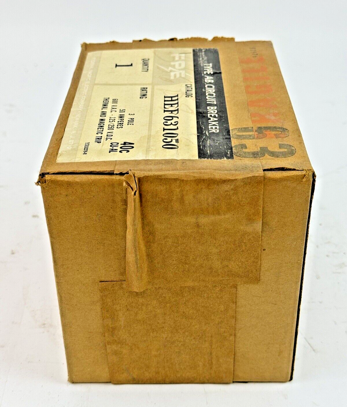FPE - HEF631050 - MOLDED AB CIRCUIT BREAKER - 50 A, 3 POLE, 600 VAC - NEW SEALED