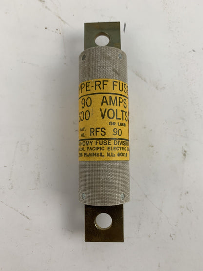 Economy Fuse RFS90 90A 600V Type-RF Fuse "Lot of 10"