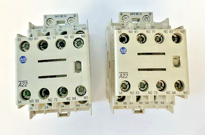 ALLEN BRADLEY 700-CF400D* SER.A W/ 100-F SER.B CONTACTOR 600V 25A 3PH **LOTOF2**