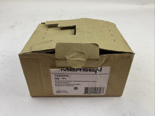 MERSEN TS200FB 3P SHROUD FUSERBLOC 200-400A AND SIRCO V 200A TERMINAL SHROUD